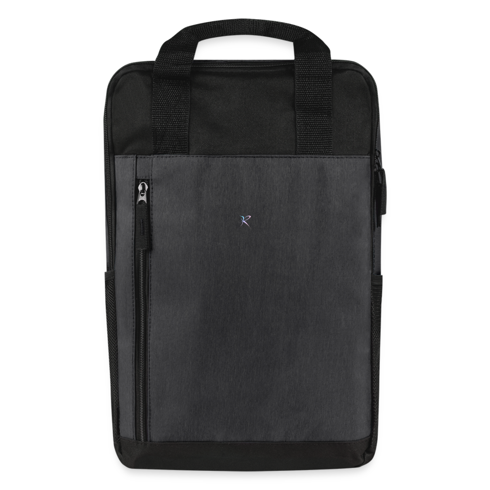 RK Prime Line Laptop Backpack - heather dark gray/black